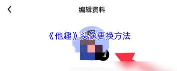 他趣如何更换头像