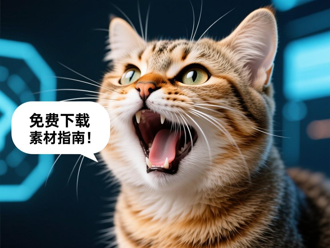 当猫咪开口说话，免费下载猫对话meme素材指南