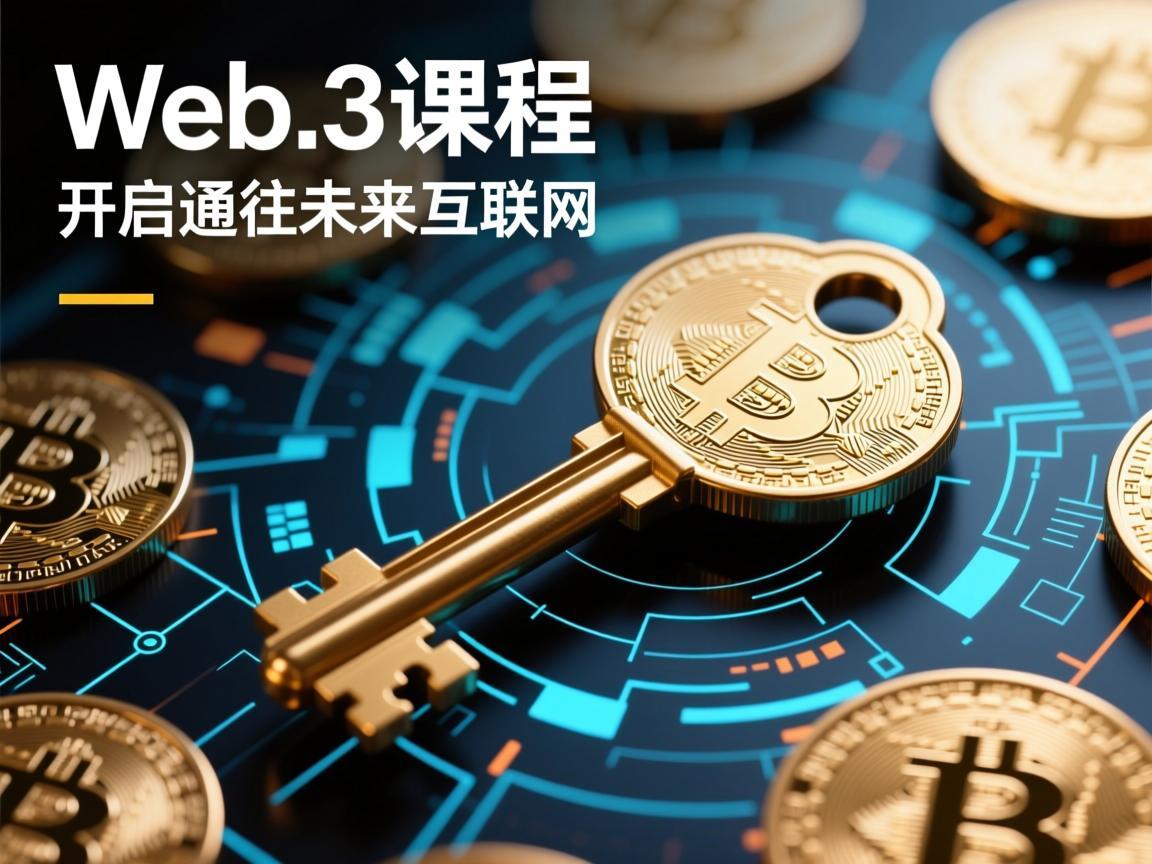 Web3课程海报，开启通往未来互联网的钥匙