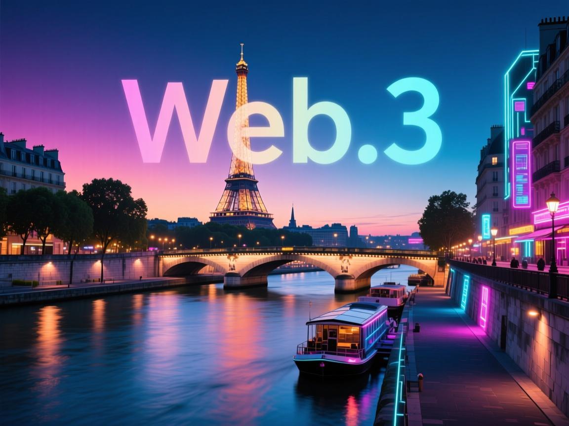 Web3巴黎钉渐变，当赛博朋克邂逅塞纳河畔