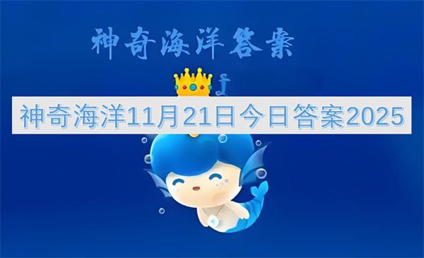 神奇海洋11月21日今日答案2025