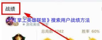 掌上英雄联盟如何查询他人战绩