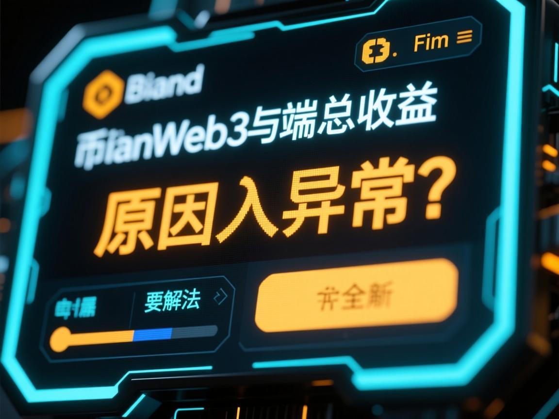 币安Web3端总收益显示异常 原因与解决方法全解析