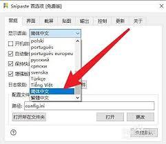 Snipaste怎么设置成中文