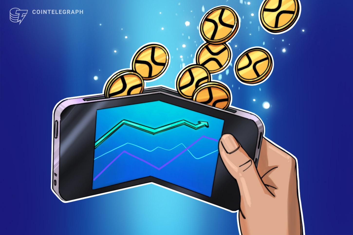 Santiment：瑞波币（XRP）百万级钱包增持呈