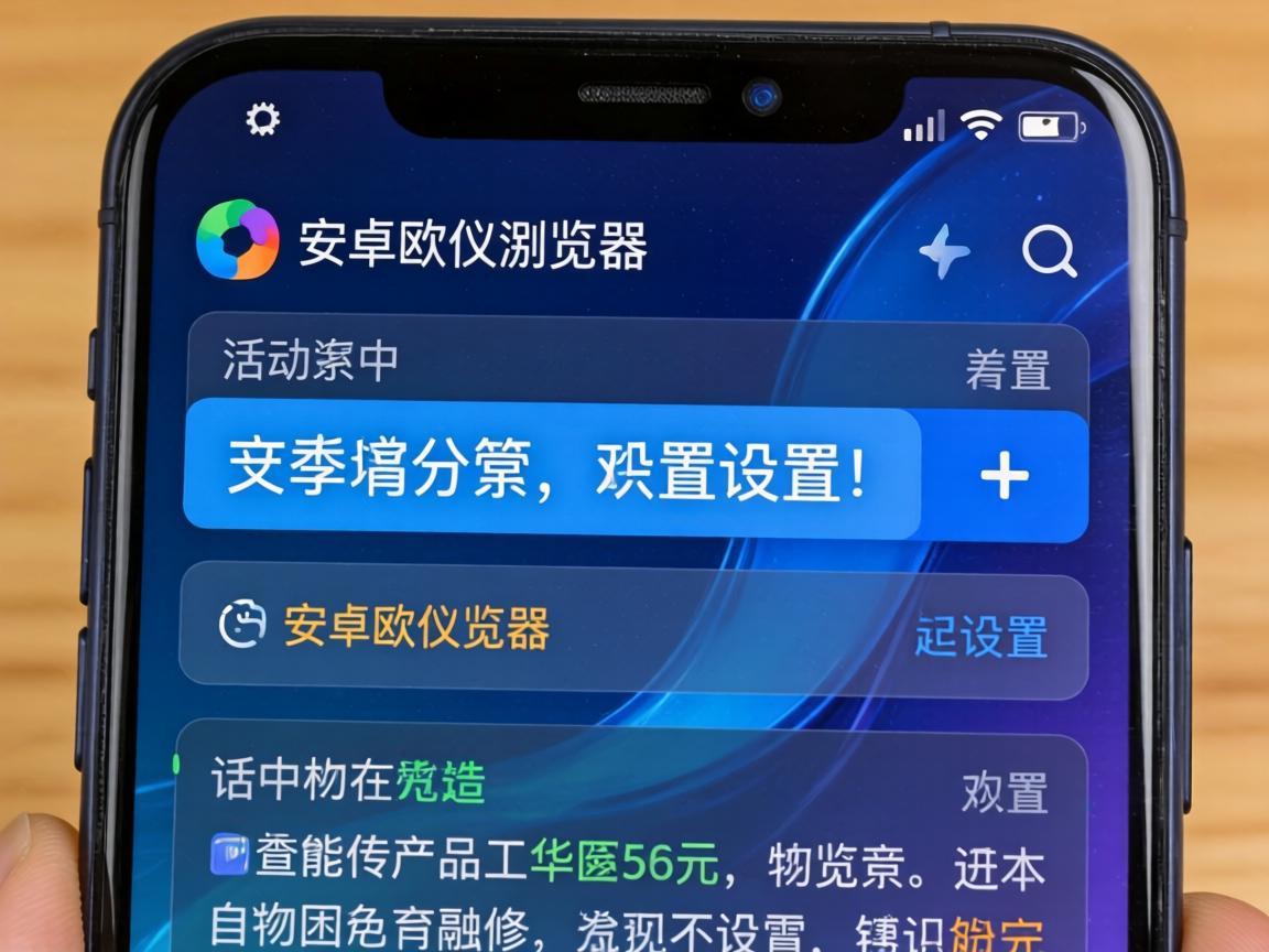 如何在安卓欧义浏览器中设置中文界面
