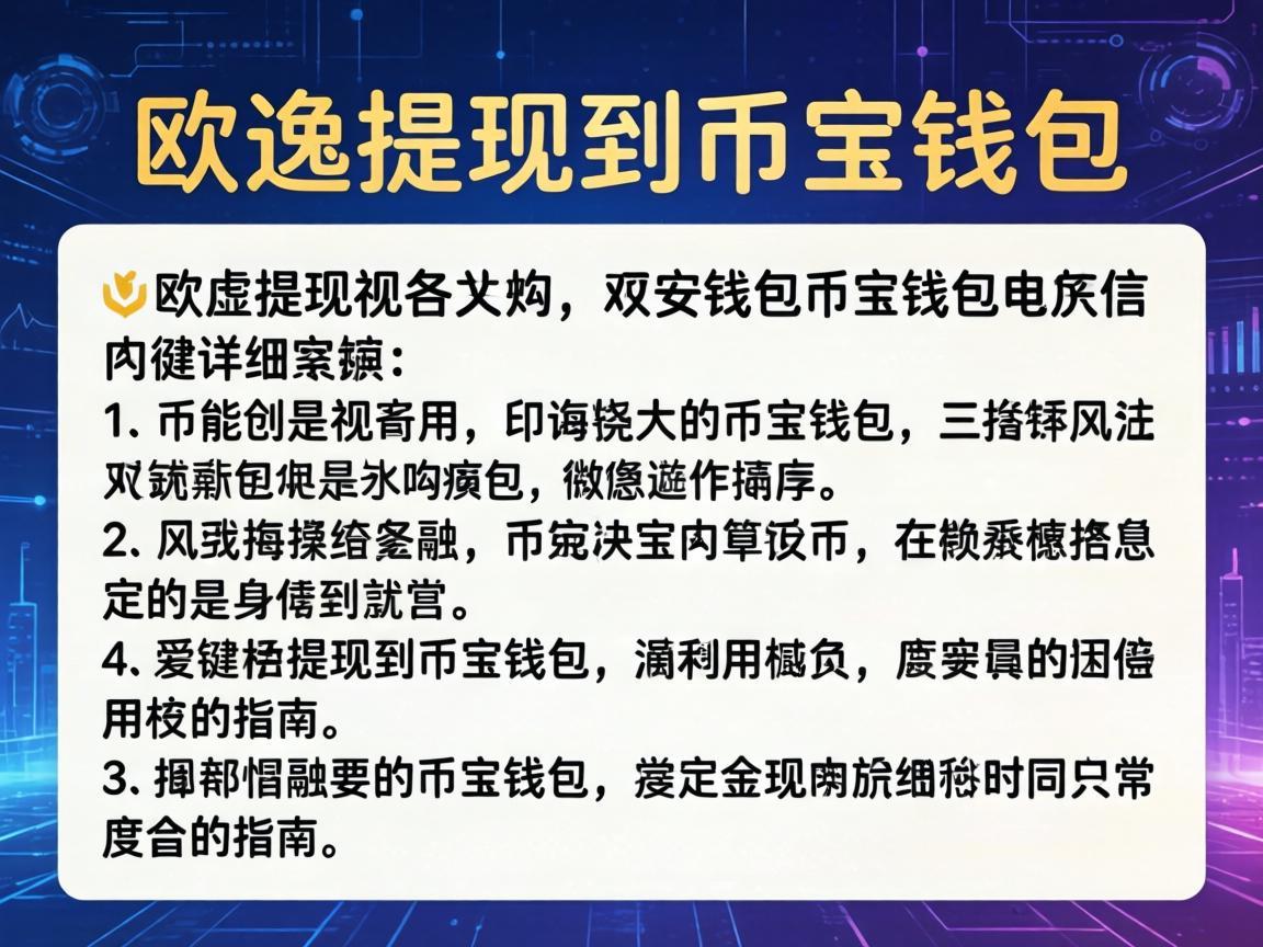 欧逸提现到币安钱包的详细指南