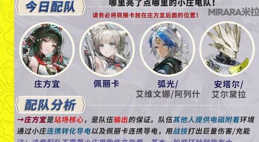 明日方舟：终末地 庄方宜配队与手法教学