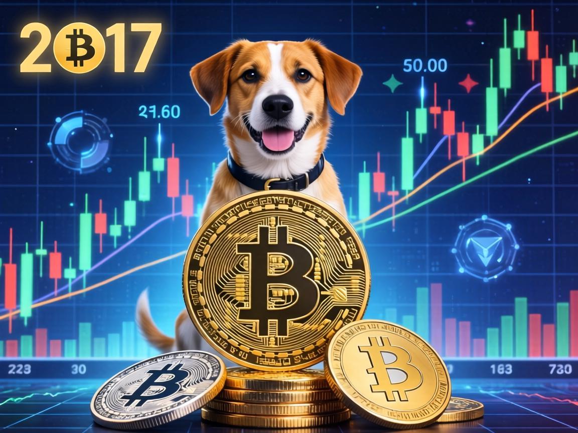 狗狗币的崛起，2017年K线图背后的传奇