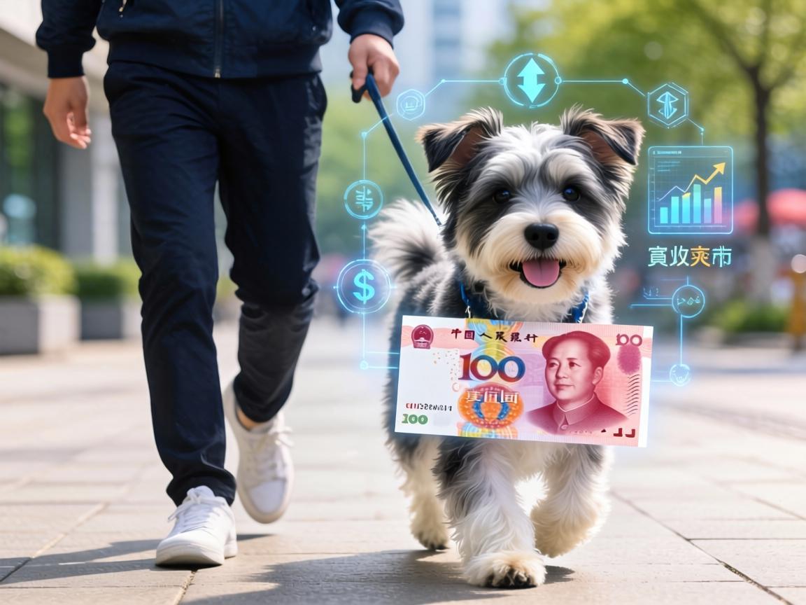 行走的人名币狗狗，数字货币时代的新宠