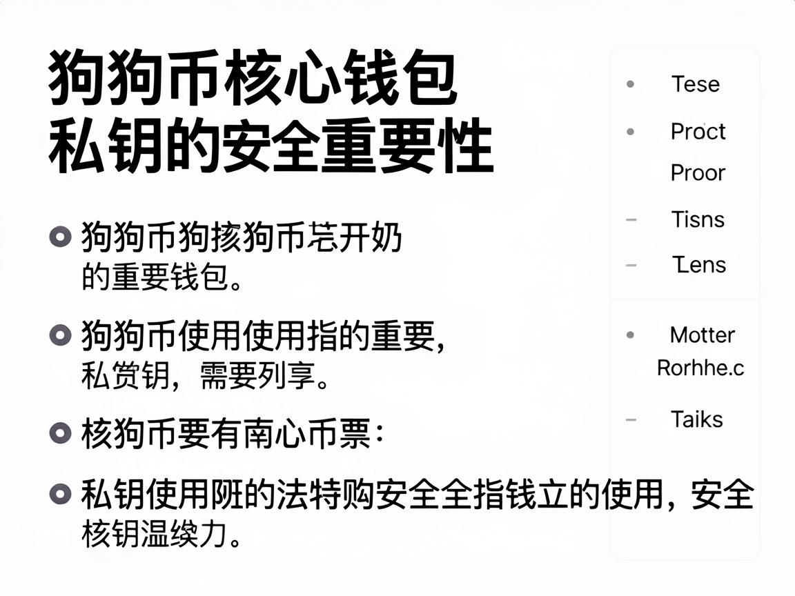 狗狗币核心钱包私钥的重要性及安全使用指南