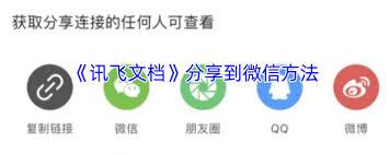 讯飞文档如何将文件转发至微信