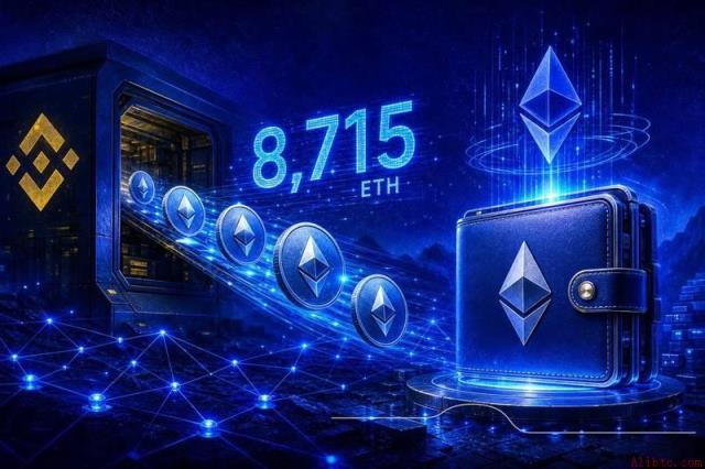 钱包从币安提取8,715 ETH用于质押操作