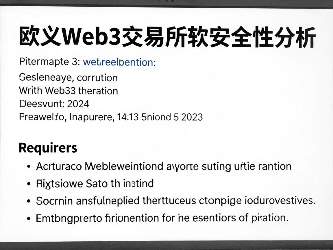 欧义Web3交易所软件的安全性分析