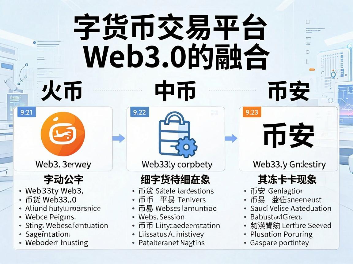 数字货币交易平台与Web3.0的融合，火币、中币、币安及其冻卡现象解析