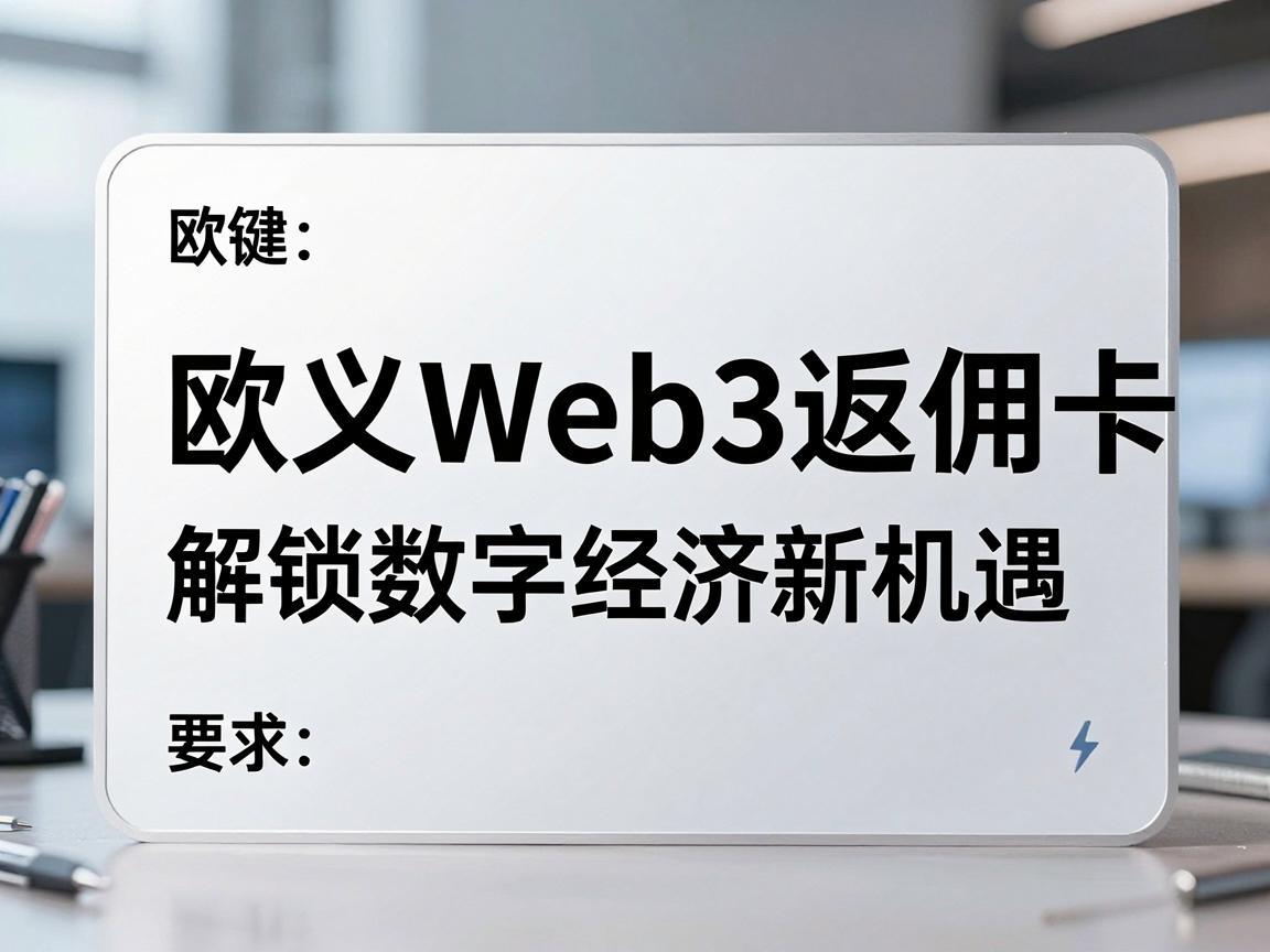 欧义Web3返佣卡,解锁数字经济新机遇