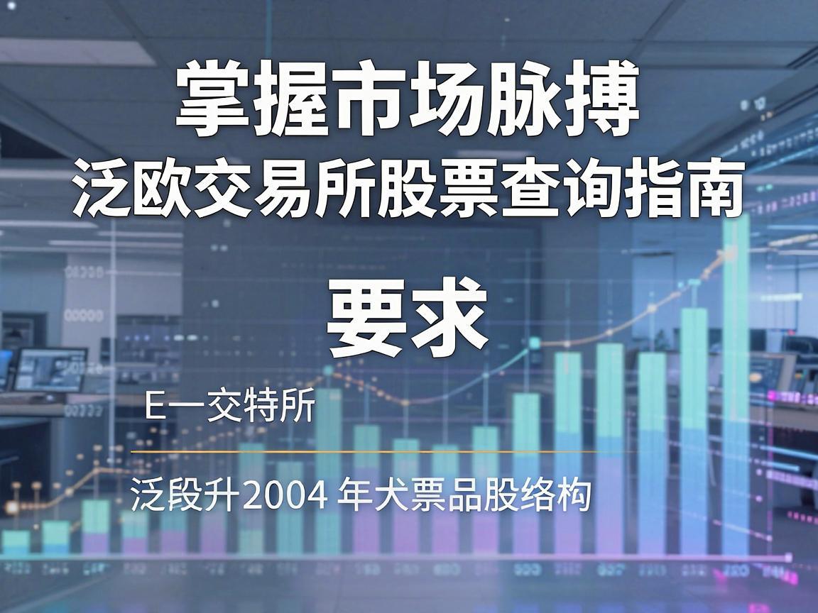 掌握市场脉搏，泛欧交易所股票查询指南