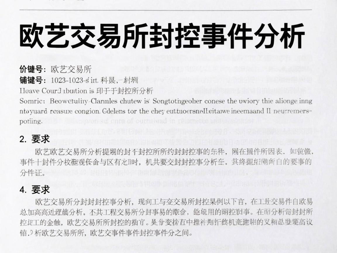 欧艺交易所封控事件分析