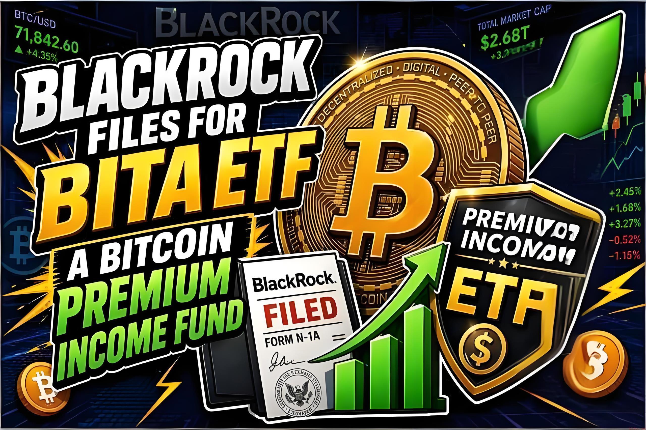 贝莱德申请BITA ETF，一只比特币溢价收益基金