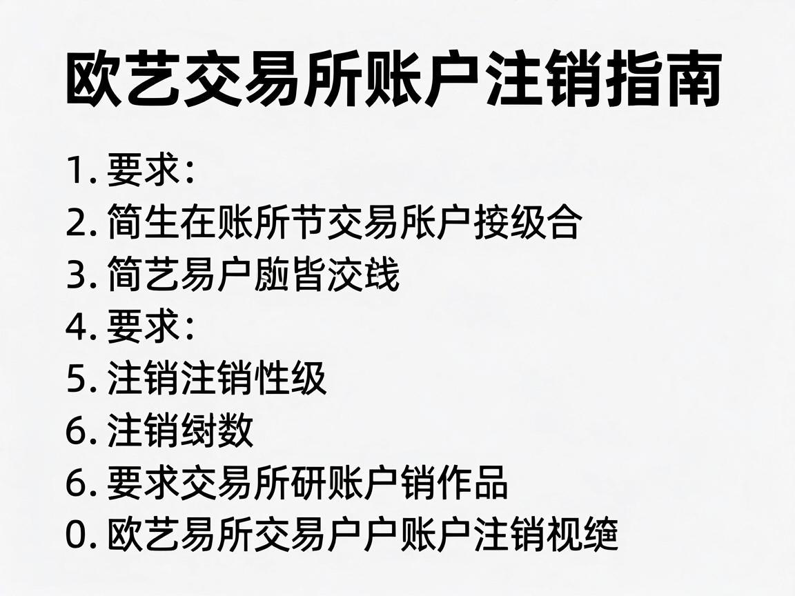 欧艺交易所账户注销指南