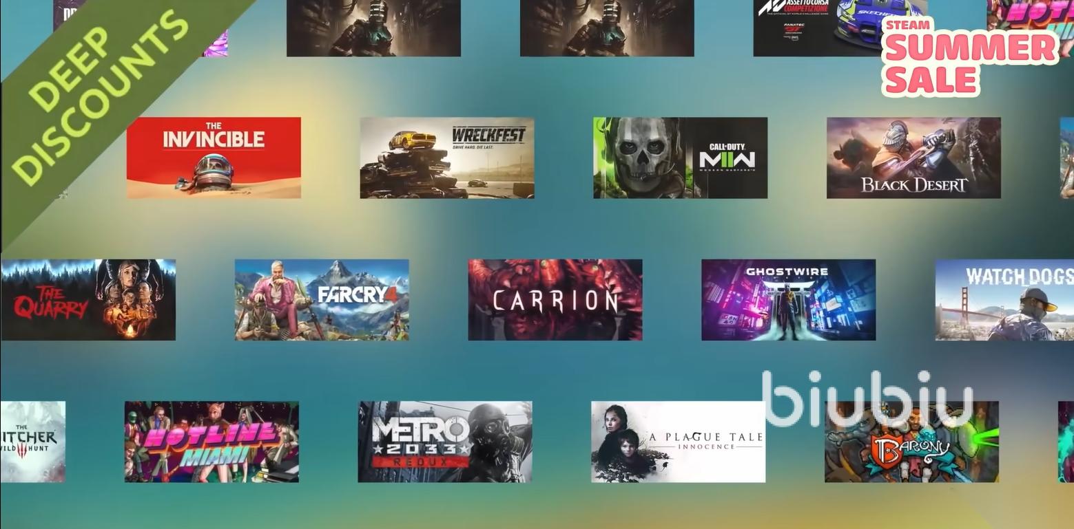2026steam夏促打折表一览 2026steam夏促打折游戏有哪些