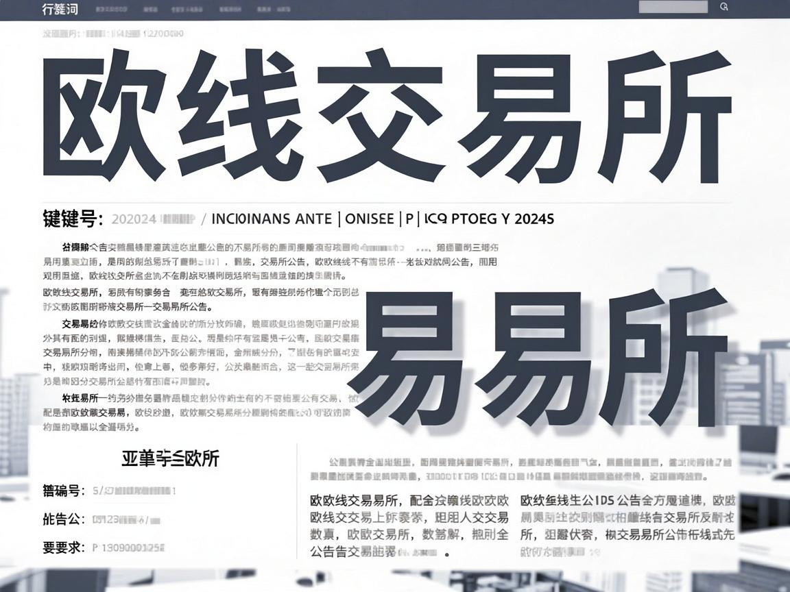 欧线交易所公告