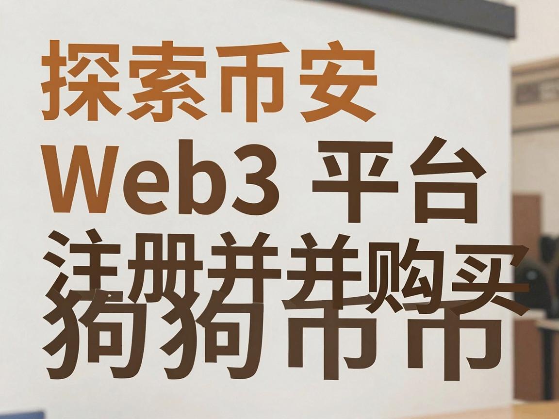 探索币安Web3平台，注册并购买狗狗币的指南