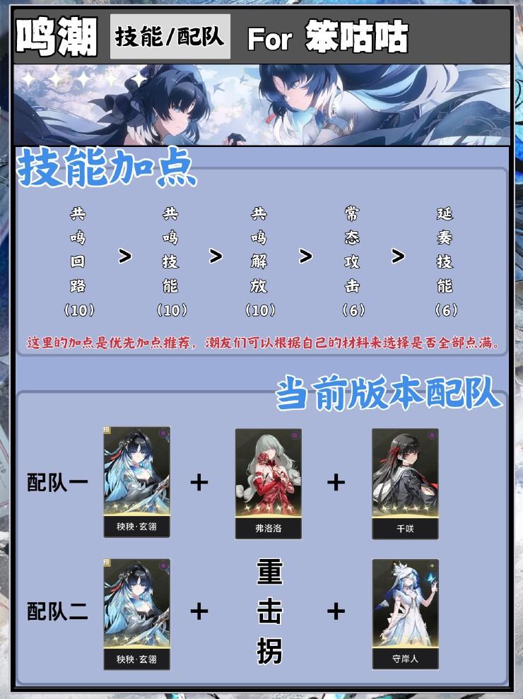 鸣潮秧秧玄翎配队
